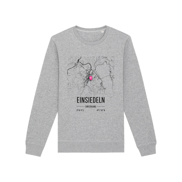 Einsiedeln kartta -collegepaita – collegepaita, PinShirt