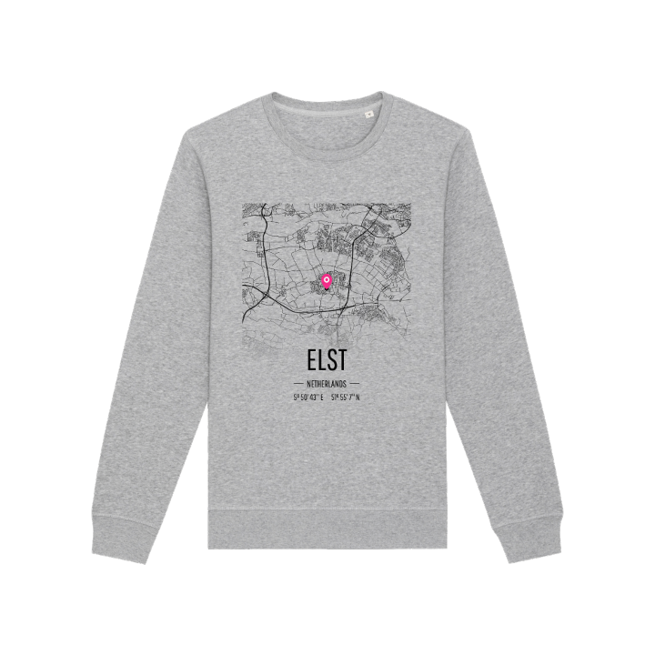 Elst kartta -collegepaita – collegepaita, PinShirt