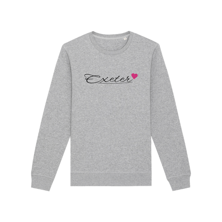 Exeter sydän -collegepaita – collegepaita, PinShirt