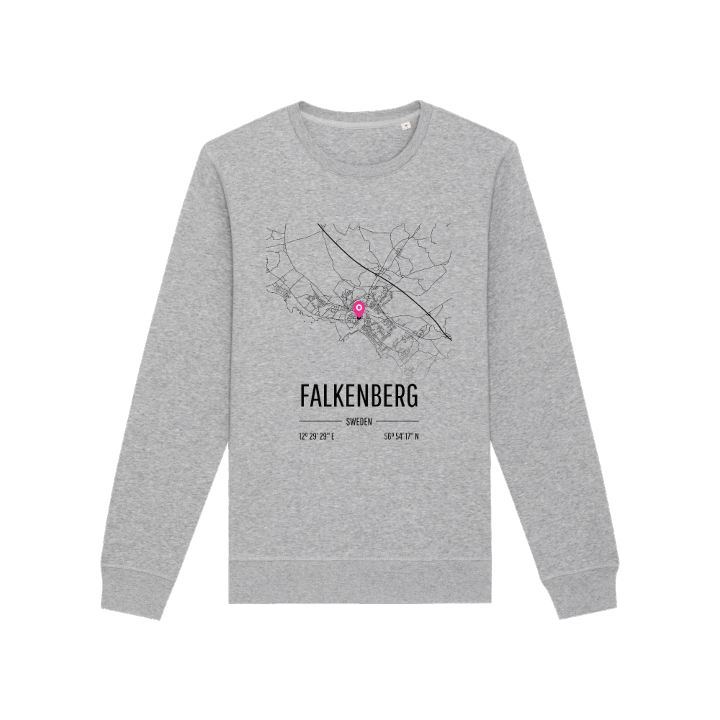 Falkenberg kartta -collegepaita – collegepaita, PinShirt