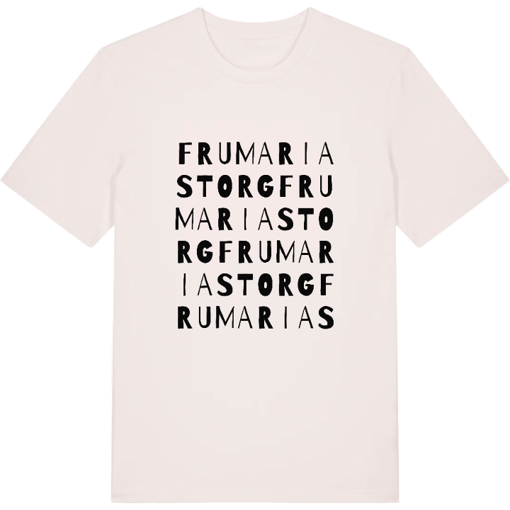 Fru Marias Torg sanaleikki -t-paita – t-paita, PinShirt