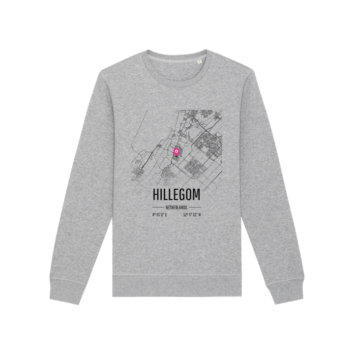 Hillegom kartta -collegepaita – collegepaita, PinShirt
