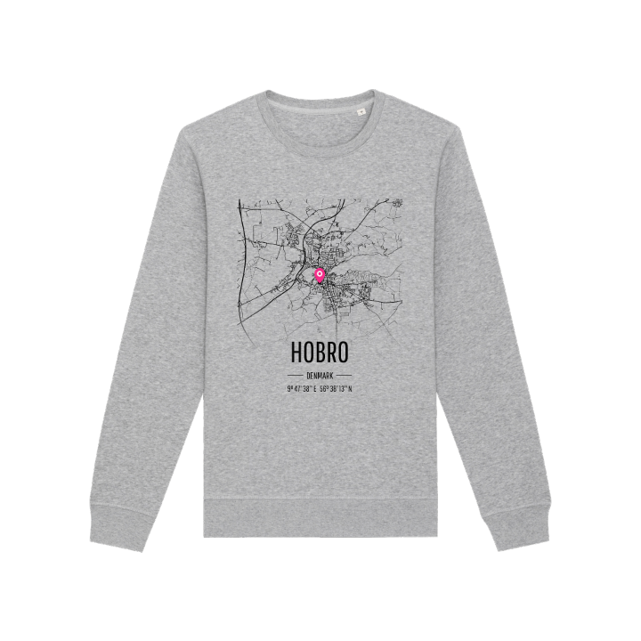 Hobro kartta -collegepaita – collegepaita, PinShirt