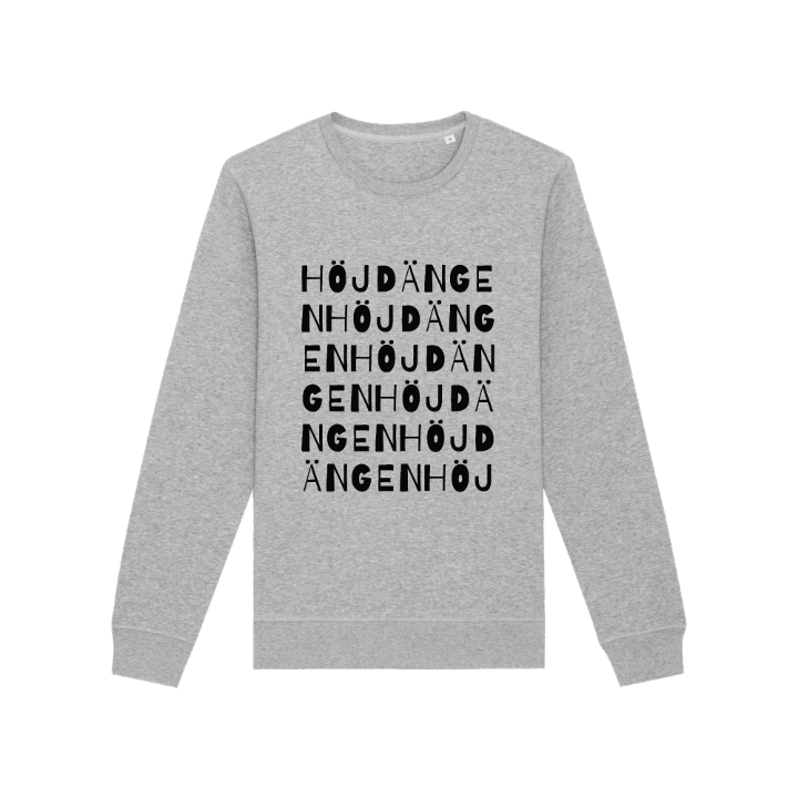 Höjdängen sanaleikki -collegepaita – collegepaita, PinShirt