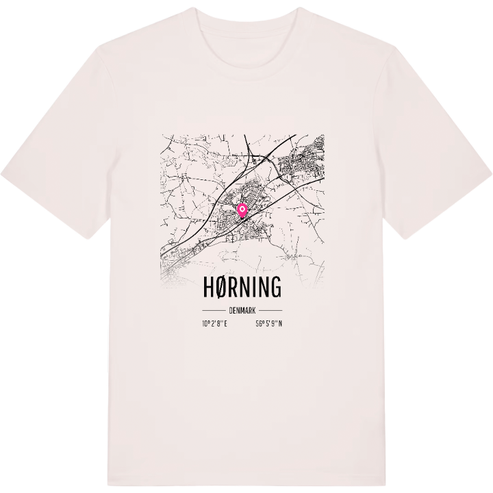 Hørning kartta -t-paita – t-paita, PinShirt