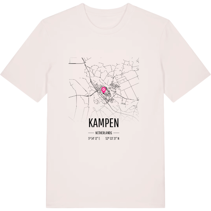 Kampen kartta -t-paita – t-paita, PinShirt