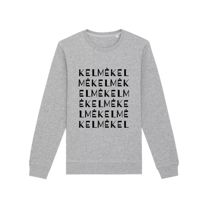 Kelmė sanaleikki -collegepaita – collegepaita, PinShirt