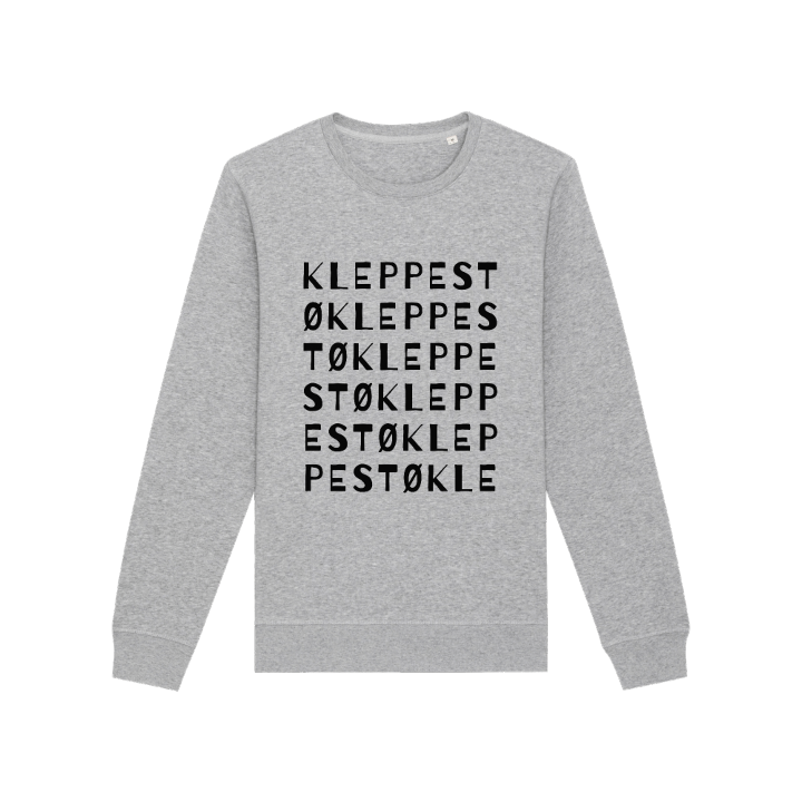 Kleppestø sanaleikki -collegepaita – collegepaita, PinShirt