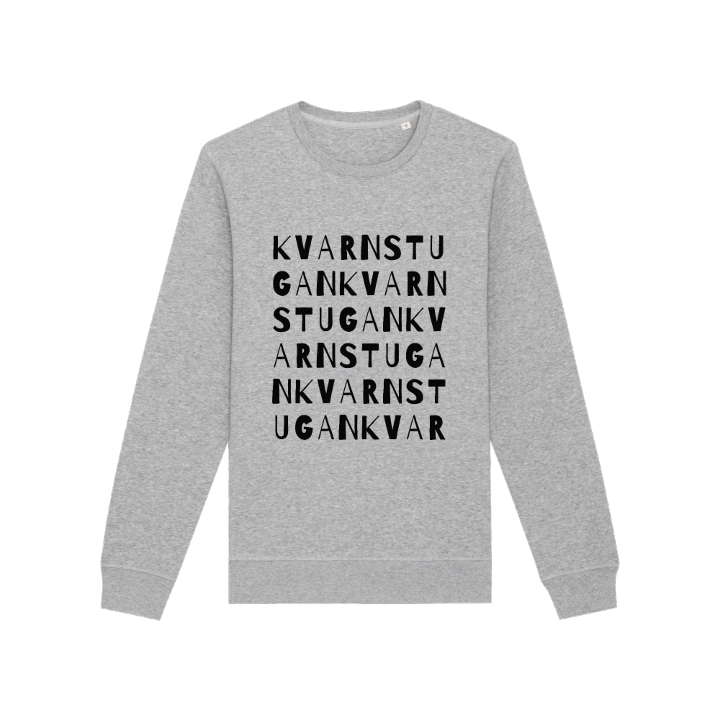 Kvarnstugan sanaleikki -collegepaita – collegepaita, PinShirt