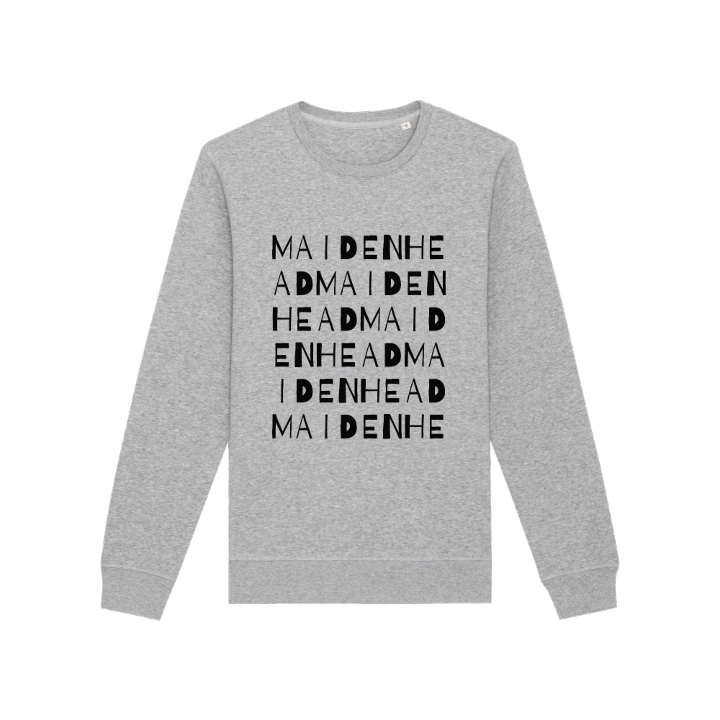 Maidenhead sanaleikki -collegepaita – collegepaita, PinShirt