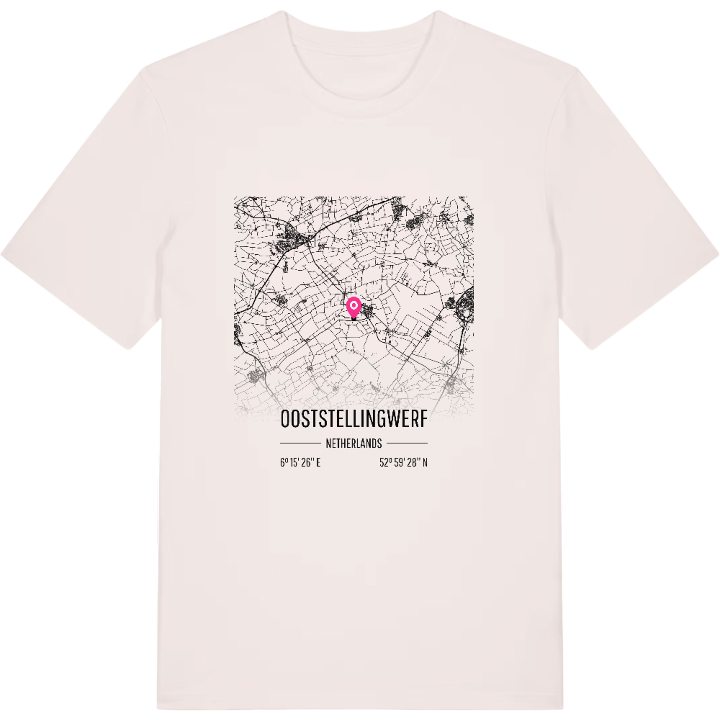 Ooststellingwerf kartta -t-paita – t-paita, PinShirt
