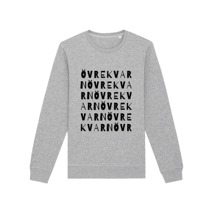 Övre kvarn sanaleikki -collegepaita – collegepaita, PinShirt