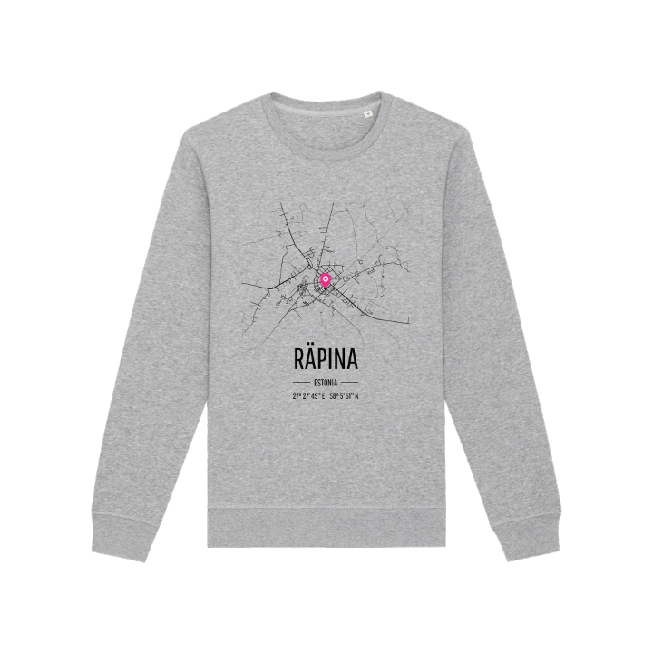 Räpina kartta -collegepaita – collegepaita, PinShirt