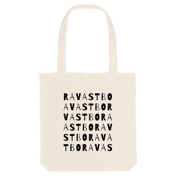 Ravastbo sanaleikki -kangaskassi – kangaskassi, PinShirt