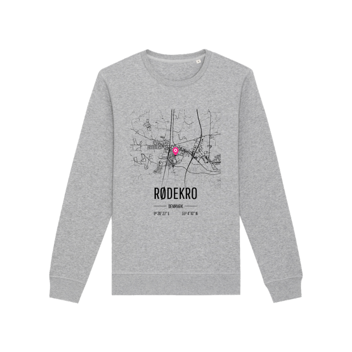 Rødekro kartta -collegepaita – collegepaita, PinShirt