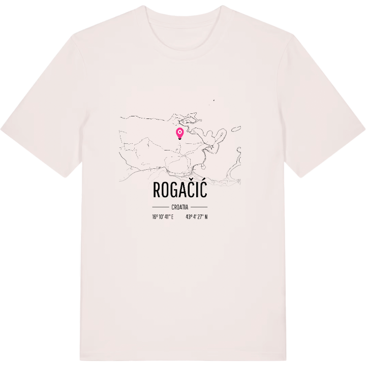 Rogačić kartta -t-paita – t-paita, PinShirt