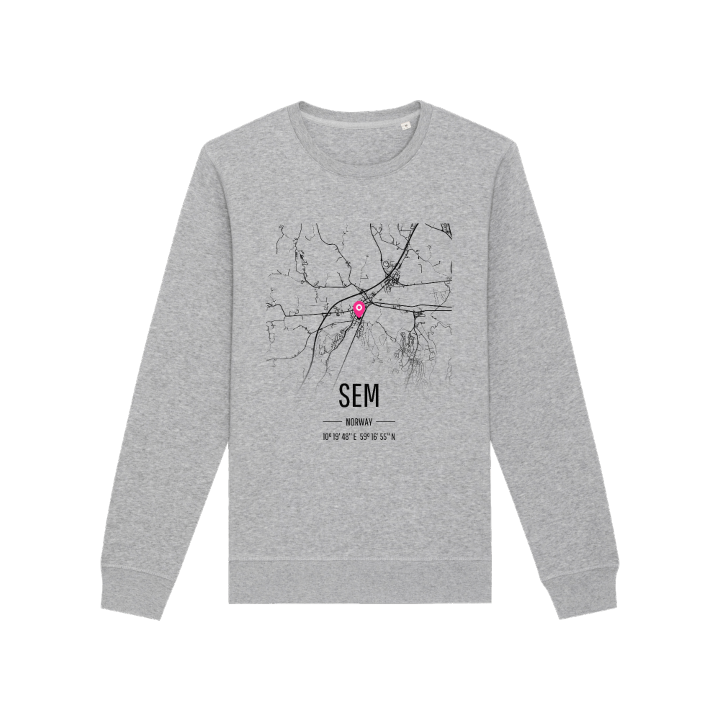 Sem kartta -collegepaita – collegepaita, PinShirt