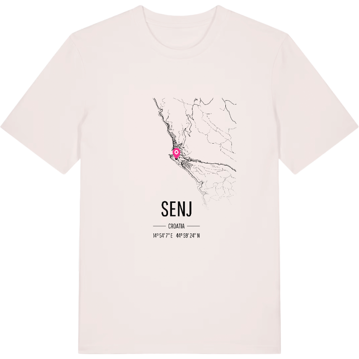 Senj kartta -t-paita – t-paita, PinShirt