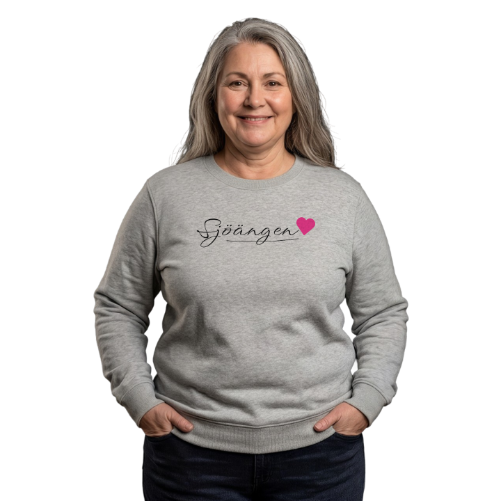 Sjöängen sydän -collegepaita – collegepaita, PinShirt