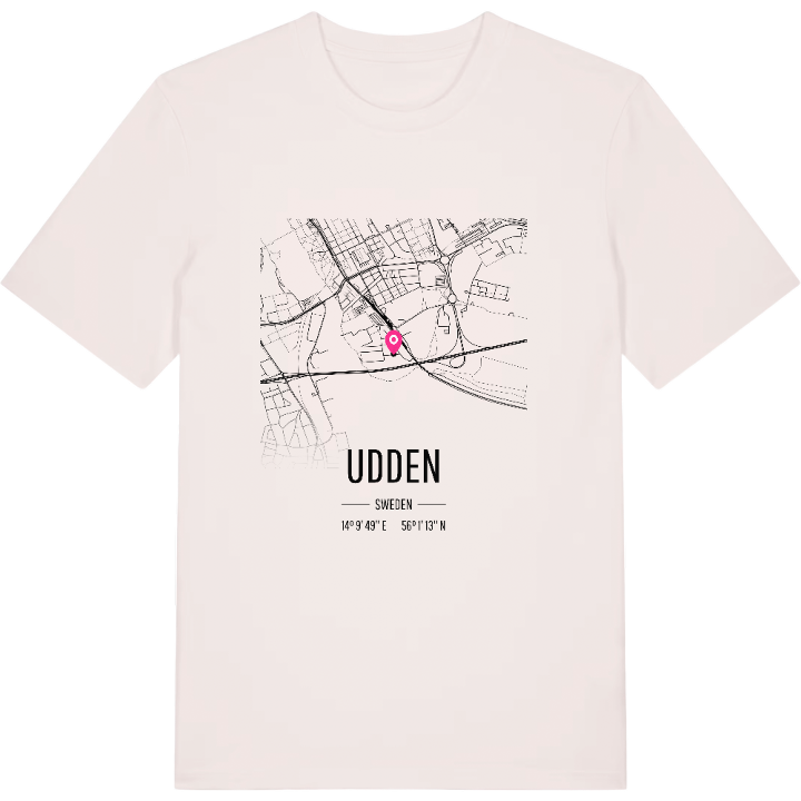 Udden kartta -t-paita – t-paita, PinShirt
