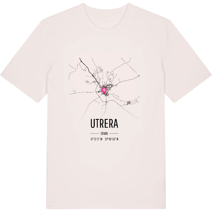 Utrera kartta -t-paita – t-paita, PinShirt