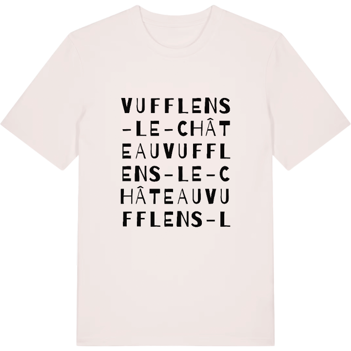 Vufflens-le-Château sanaleikki -t-paita – t-paita, PinShirt