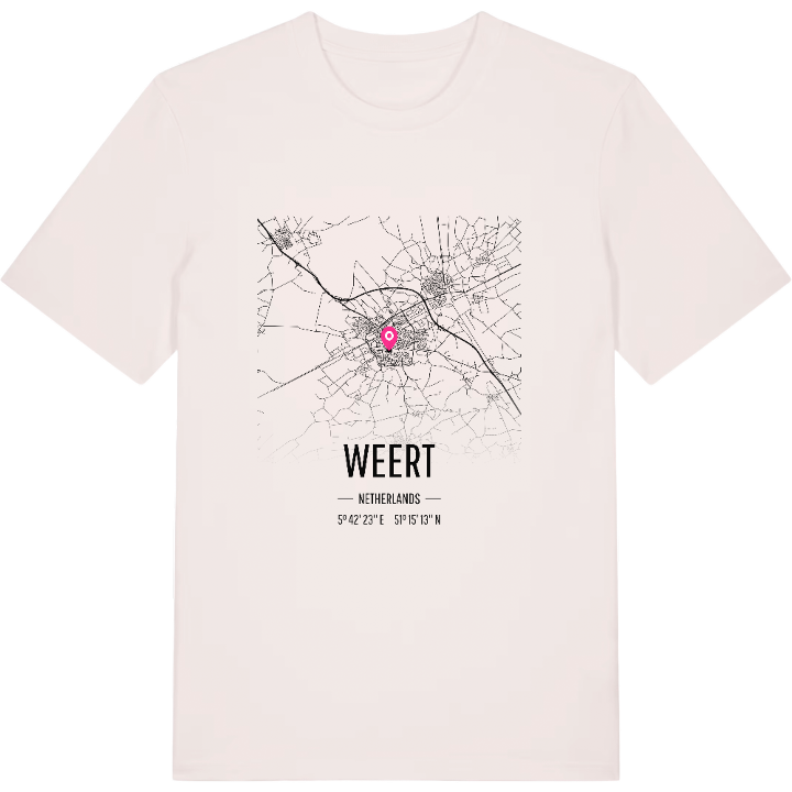 Weert kartta -t-paita – t-paita, PinShirt