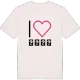Jag älskar ვალე t-shirt stort tryck