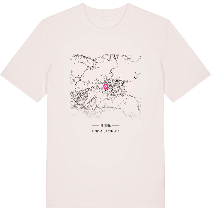 ჭიათურის მუნიციპალიტეტი karta t-shirt – t-shirt från PinShirt