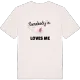 Någon i ყვარელი älskar mig t-shirt