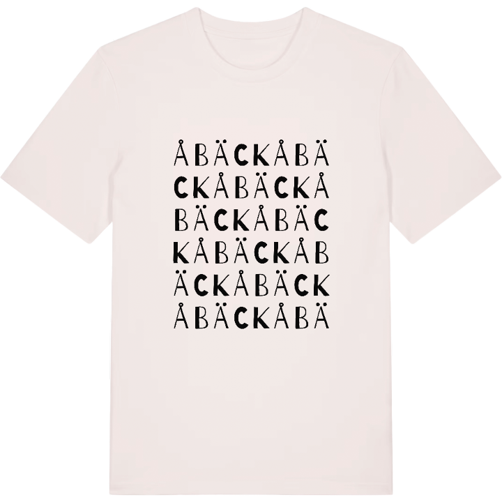 Åbäck ordlek t-shirt – t-shirt från PinShirt