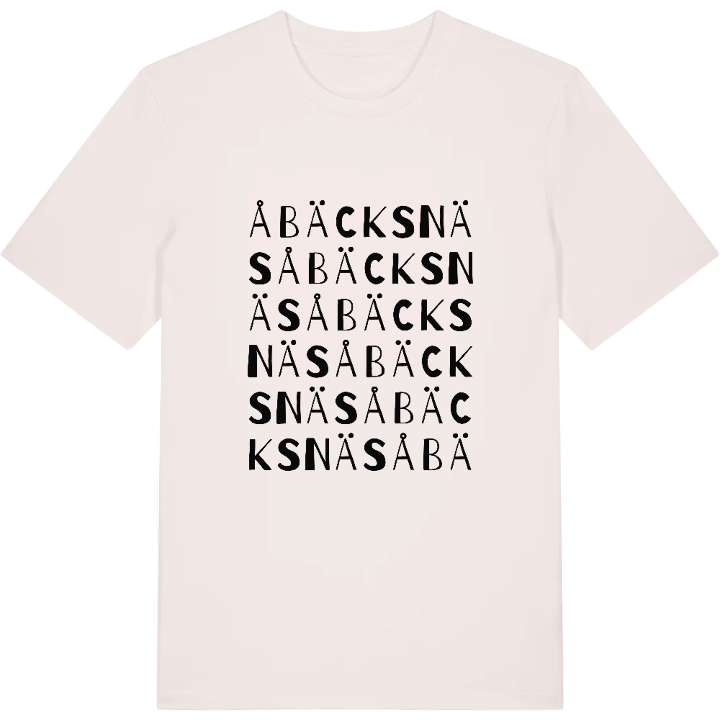 Åbäcksnäs ordlek t-shirt – t-shirt från PinShirt