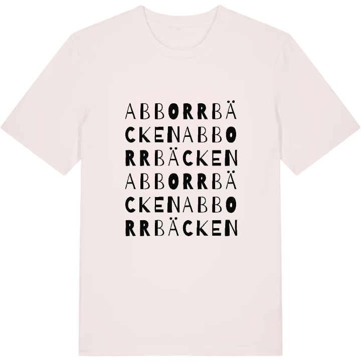 Abborrbäcken ordlek t-shirt – t-shirt från PinShirt