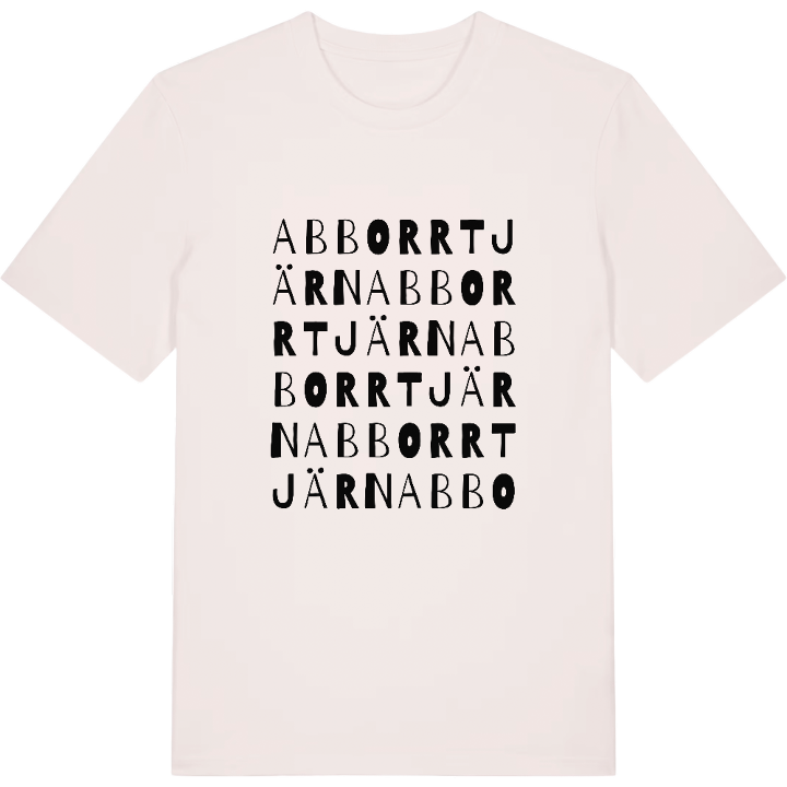 Abborrtjärn ordlek t-shirt – t-shirt från PinShirt