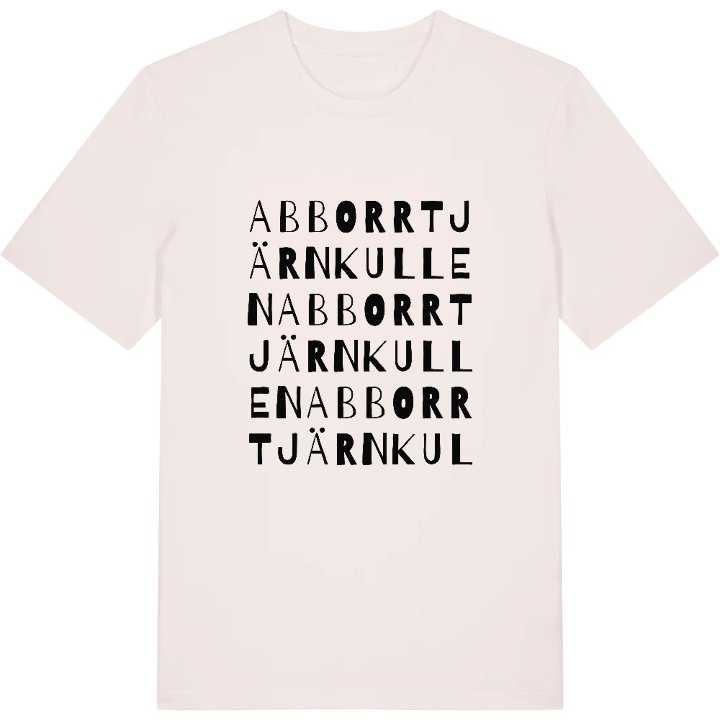 Abborrtjärnkullen ordlek t-shirt – t-shirt från PinShirt
