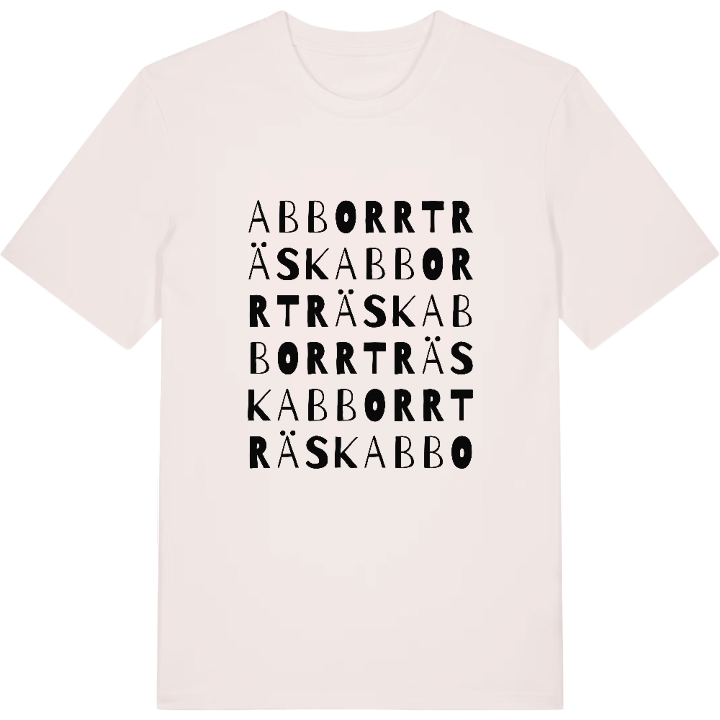 Abborrträsk ordlek t-shirt – t-shirt från PinShirt