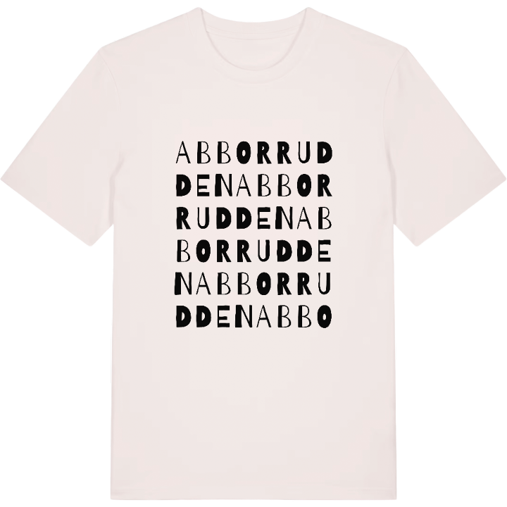 Abborrudden ordlek t-shirt – t-shirt från PinShirt