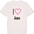 Jag älskar Åbo t-shirt stort tryck