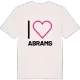Jag älskar Abrams t-shirt stort tryck