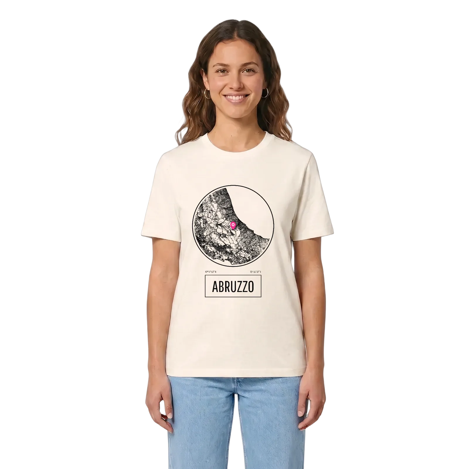 Abruzzo t-shirt – Vintage White, i miljö