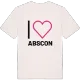 Jag älskar Abscon t-shirt stort tryck