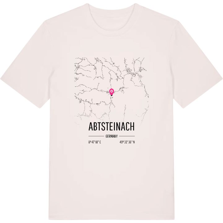 Abtsteinach karta t-shirt – t-shirt från PinShirt