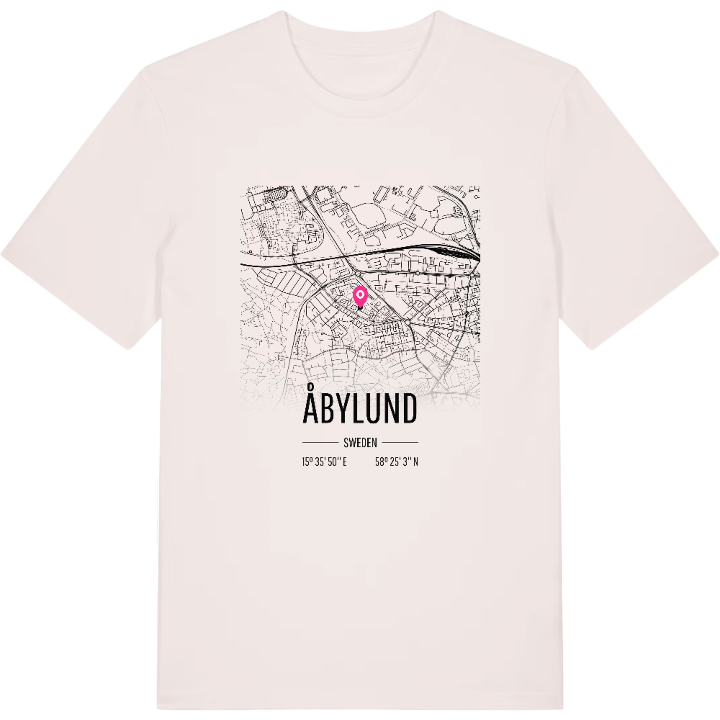 Åbylund karta t-shirt – t-shirt från PinShirt