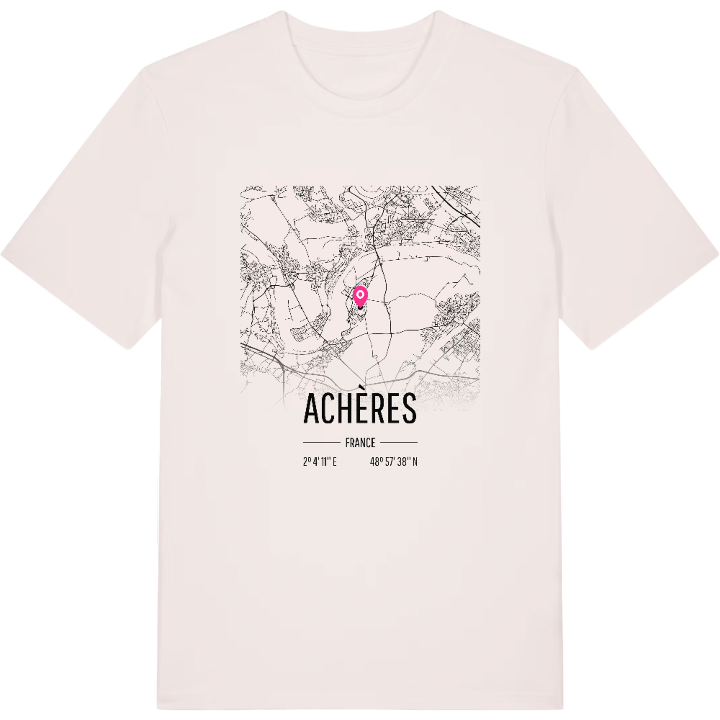 Achères karta t-shirt – t-shirt från PinShirt
