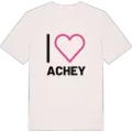 Jag älskar Achey t-shirt stort tryck