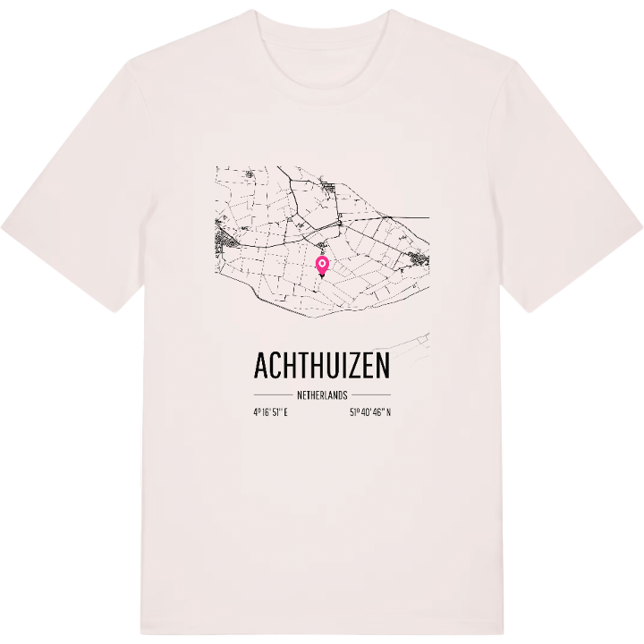Achthuizen karta t-shirt – t-shirt från PinShirt