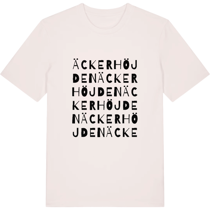 Äckerhöjden ordlek t-shirt – t-shirt från PinShirt