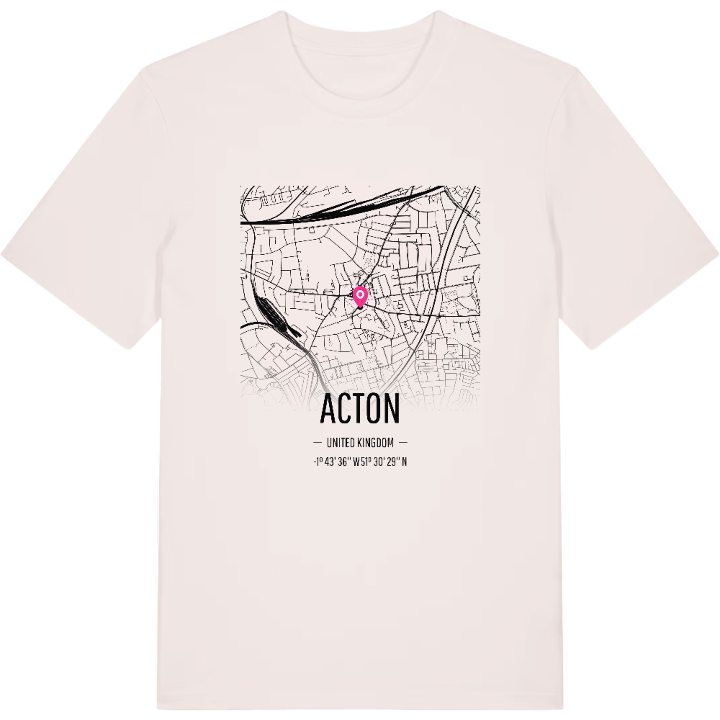 Acton karta t-shirt – t-shirt från PinShirt