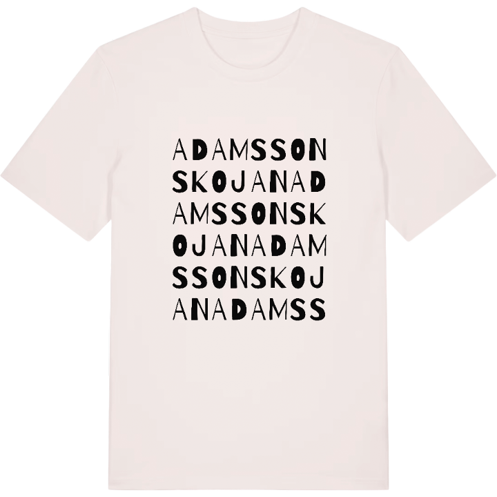 Adamssonskojan ordlek t-shirt – t-shirt från PinShirt