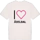 Jag älskar Ädeldal t-shirt stort tryck